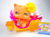 Littlest Pet Shop Orange Persian Cat #490 with cute accessories authentic