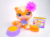Littlest Pet Shop Rare Peach Cream Persian Cat #1657 with accessories authentic