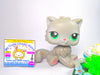 Littlest Pet Shop Grey Green Eyes Persian Cat #82 with accessories authentic