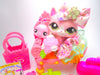 Littlest Pet Shop Rare Pink Walking Cat #1788 with cute accessories authentic