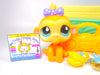 Littlest Pet Shop Rare EU Yellow Baby Monkey #1635 & cute accessories authentic