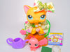 Littlest Pet Shop Short Hair Cat Brooke #339 with cute accessories authentic