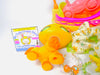 Littlest Pet Shop Yellow Orange Walking Destiny Cat #1137 with cute accessories