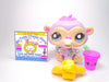 Littlest Pet Shop Lavendar Purple Chimpanzee #2209 & cute accessories authentic