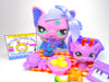 Littlest Pet Shop Purple Blue Glitter Bat #2142 with cute accessories Authentic