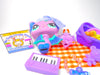 Littlest Pet Shop Purple Blue Glitter Bat #2142 with cute accessories Authentic