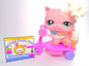 Littlest Pet Shop Pink Persian Cat #460 with cute accessories authentic