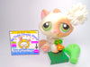 Littlest Pet Shop White Tabby BonBon Sitting Cat #197 with accessories authentic