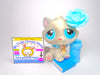 Littlest Pet Shop Grey White BonBon Sitting Cat #53 with accessories authentic