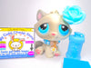 Littlest Pet Shop Grey White BonBon Sitting Cat #53 with accessories authentic