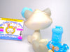 Littlest Pet Shop Grey White BonBon Sitting Cat #53 with accessories authentic