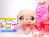 Littlest Pet Shop Rare Pink St. Bernard Dog #1040 & cute accessories authentic