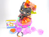 Littlest Pet Shop Rare Black Scottish Terrier Dog #1040 & accessories authentic