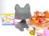 Littlest Pet Shop Rare Black Scottish Terrier Dog #1040 & accessories authentic