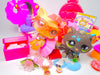 Littlest Pet Shop Messy Short Hair Cat #815 Tabby #816 & accessories authentic