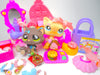 Littlest Pet Shop Messy Short Hair Cat #815 Tabby #816 & accessories authentic