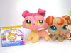 Littlest Pet Shop Rare Mauve Collie Dog #1723 Boxer Puppy #1197 Authentic