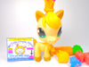 Littlest Pet Shop Rare Yellow Horse #2265 with cute accessories Authentic