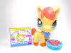 Littlest Pet Shop Brown Cream Horse #1690 with cute accessories Authentic