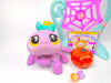 Littlest Pet Shop Rare EU Purple Spider #1031 with cute accessories Authentic