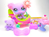Littlest Pet Shop Rare Fuzzy Pink Purple Panda Bear #2511 accessories Authentic