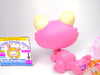 Littlest Pet Shop Rare Pink Crouching Cat #1900 & accessories Authentic Blemish
