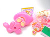Littlest Pet Shop Rare Pink Crouching Cat #1900 & accessories Authentic Blemish