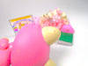 Littlest Pet Shop Rare Pink Crouching Cat #1900 & accessories Authentic Blemish