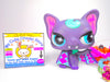 Littlest Pet Shop Rare Punkiest Purple Pink Bat No # & accessories Authentic