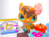 Littlest Pet Shop Brown Flocked Fuzzy Bat #820 & accessories Authentic Blemish