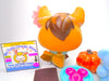 Littlest Pet Shop Brown Flocked Fuzzy Bat #820 & accessories Authentic Blemish