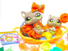 Littlest Pet Shop Rare Grey Walking Cat #1059 Kitten #1035 Accessories Authentic