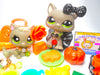 Littlest Pet Shop Rare Grey Walking Cat #1059 Kitten #1035 Accessories Authentic