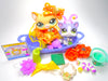 Littlest Pet Shop Meow Manor Yellow Walking Cat #2034 Kitten #2033 Authentic