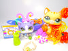 Littlest Pet Shop Meow Manor Yellow Walking Cat #2034 Kitten #2033 Authentic