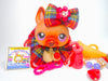 Littlest Pet Shop Rare Brown German Shepard Dog #375 & accessories Authentic