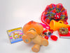 Littlest Pet Shop Rare Brown German Shepard Dog #375 & accessories Authentic
