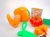 Littlest Pet Shop Rare Orange Snake #1387 with cute accessories Authentic
