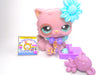Littlest Pet Shop Purple Persian Cat #1027 with cute accessories Authentic