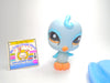 Littlest Pet Shop Spring Globes Blue Parakeet Bird #1984 & accessories Authentic