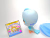 Littlest Pet Shop Spring Globes Blue Parakeet Bird #1984 & accessories Authentic