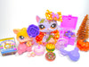 Littlest Pet Shop Deco Purple Walking Cat No # Kitten #114 accessories Authentic