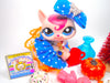 Littlest Pet Shop Halloween Walking Cat #1679 with cute accessories Authentic