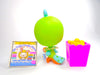 Littlest Pet Shop Nook Green Parakeet Bird #472 & accessories Authentic