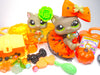 Littlest Pet Shop Rare Walking Cat #1059 Kitten #1035 & accessories Authentic