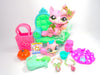 Littlest Pet Shop Rare Pink Walking Cat #1788 with cute accessories Authentic