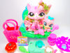 Littlest Pet Shop Rare Pink Walking Cat #1788 with cute accessories Authentic