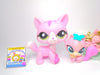 Littlest Pet Shop Rare Pink Walking Cat #1788 with cute accessories Authentic