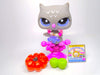 Littlest Pet Shop Rare Grey Owl #2507 & cute accessories Authentic