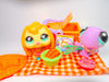 Littlest Pet Shop Bunny Rabbit #864 DragonFly #316 & cute accessories Authentic